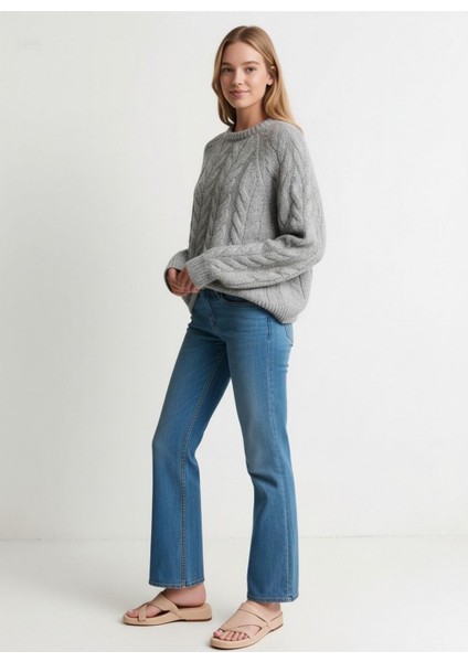 Kadın Salaş Uzun Kazak Gri fiyatları