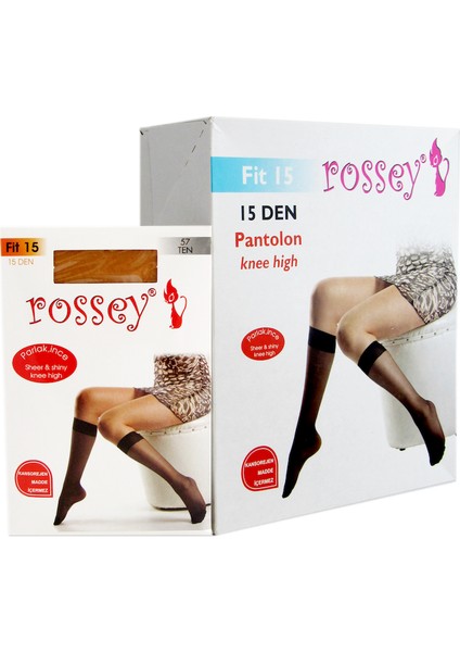 FIT(15D) Ince Dizaltı Çorap-Siyah 500-(12 Çift)