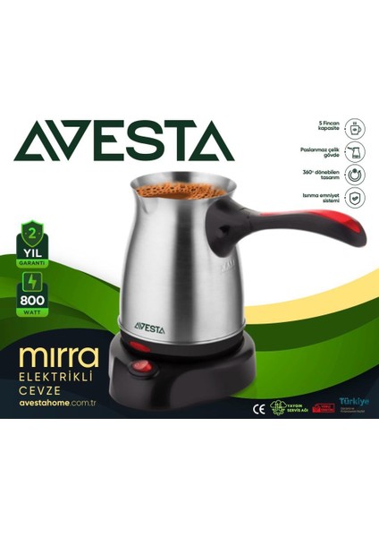 Mırra Çelik Cezve modelleri