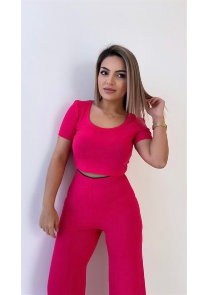 Kısa Kol Kaşkorse Bluz Fuşya modelleri