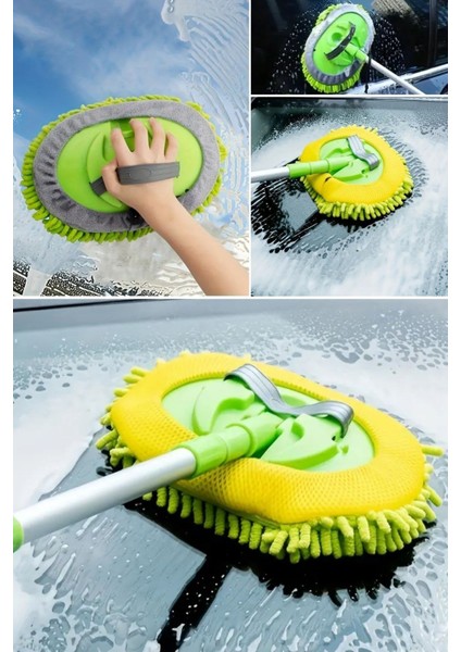 Buffer® Yedek Mikrofiber Bezli Oto Yıkama Mop Seti