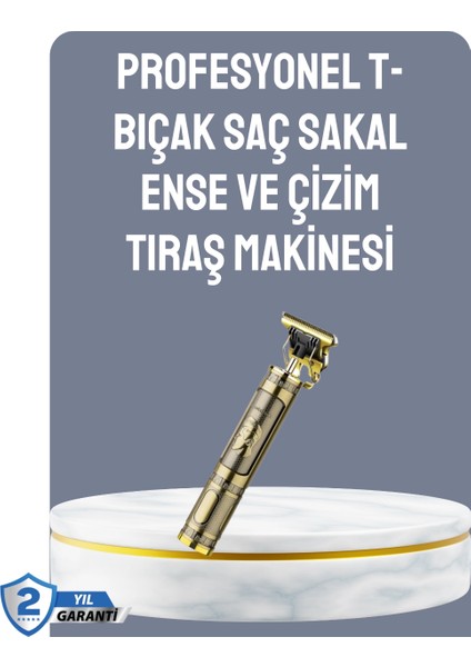 LCD Ekranlı Şarjlı Tıraş Makinesi Erkek Saç Sakal Kesme