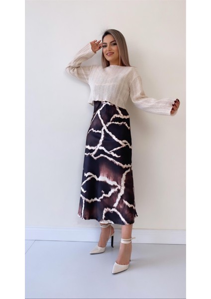 Yazlık Ajurlu Kısa Triko Bluz Bej fiyatları