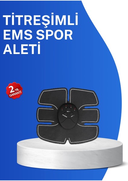 Titreşimli Ems Spor Aleti Karın Kol ve Bacak Kas Yapma Cihazı 2025 Model