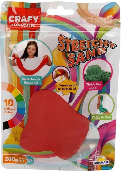 Streç Oyun Kumu Kırmızı 200 gr