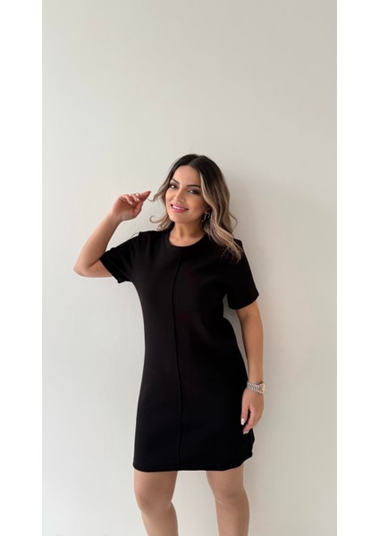 Kısa Kol Marka Pike Elbise Siyah indirimleri