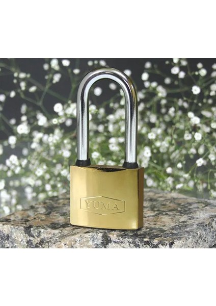 Eco Lounge Yuma Sarı Kaplama Döküm Uzun Asma Kilit 38MM