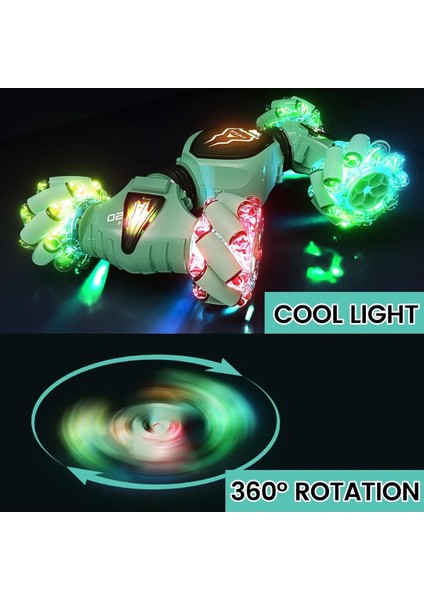 Şarjlı Işıklı El Sensörlü Uzaktan Kumandalı 6 Fonksiyon Akrobat Araba 25 Cm. fiyatları