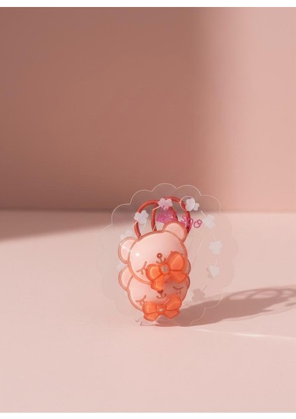 Şeffaf Renkli Ayıcık Figürlü Lastik Toka Ikili