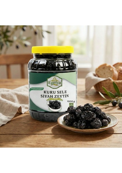 Doğal Kuru Sele Siyah Zeytin 1 kg (Gemlik Tipi – Katkısız – Siyah Zeytin) fiyatları