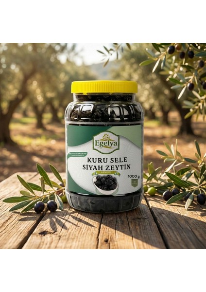 Doğal Kuru Sele Siyah Zeytin 1 kg (Gemlik Tipi – Katkısız – Siyah Zeytin) indirimleri