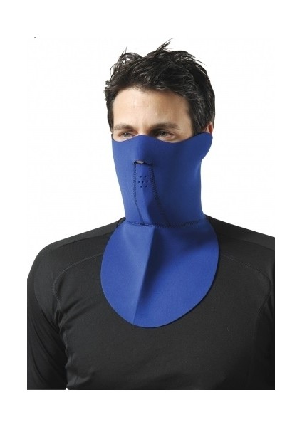 MOTOSIKLET MASKESI UZUN GENIS MAVİ
