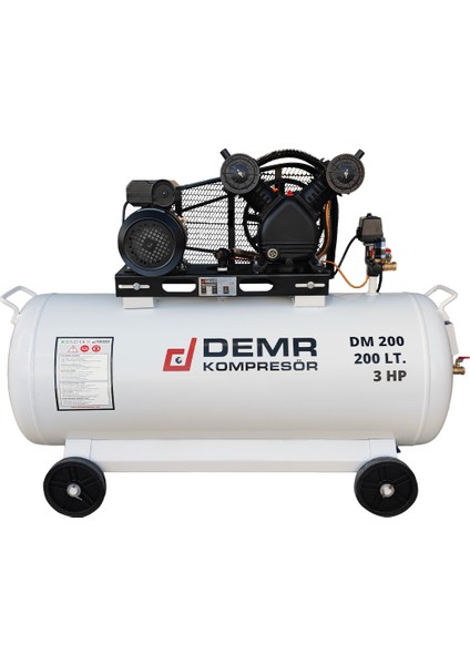 Hava Kompresörü Pistonlu 200 Lt 2 Kafa 8 Bar 3 Hp IDM200 fırsatları