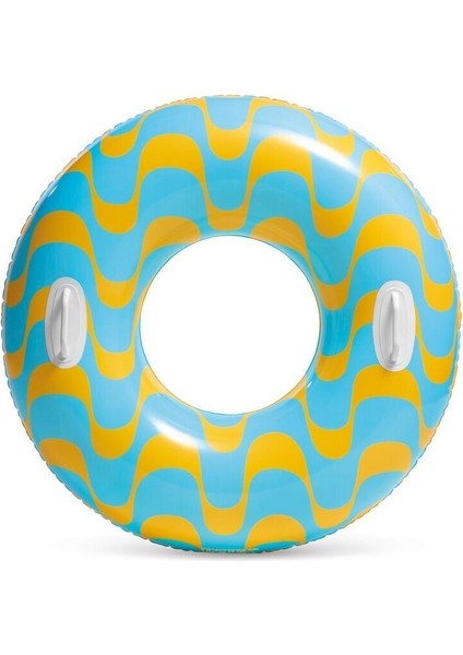 59256 Tutamaçlı Girdap Halkaları Desenli Simit 91 cm