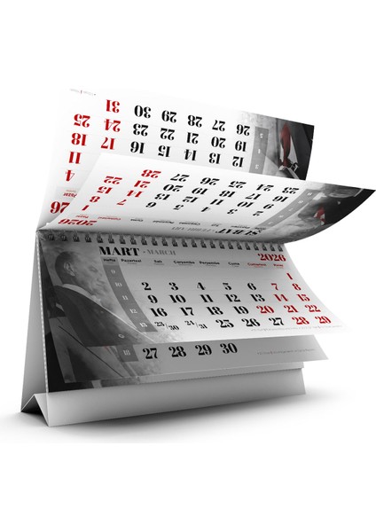 Atatürk Temalı 2026 Üçgen Masa Takvimi fiyatları