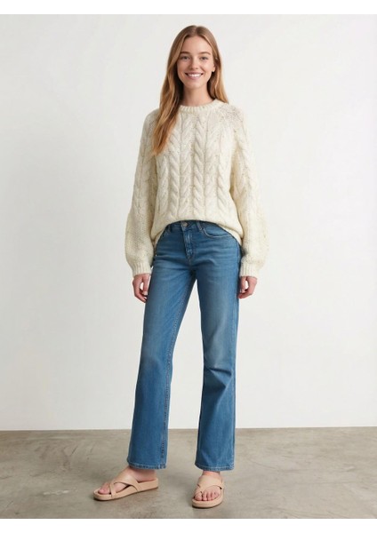 Kadın Salaş Uzun Kazak Ekru