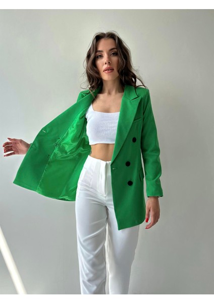 Atlas Kruvaze Blazer Ceket Yeşil fiyatları
