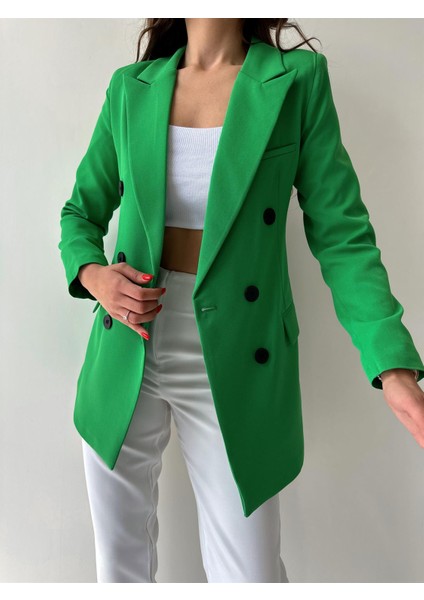 Atlas Kruvaze Blazer Ceket Yeşil modelleri