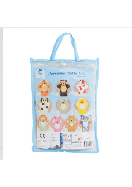 AND-5002 Hayvanlar Kukla Seti 10 Lu fiyatları
