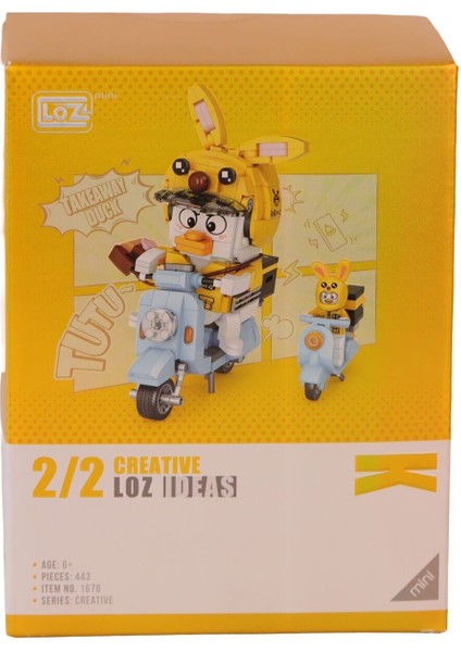 LZ-1676 Loz Kurye Ördek 443 Parça Block Oyuncak