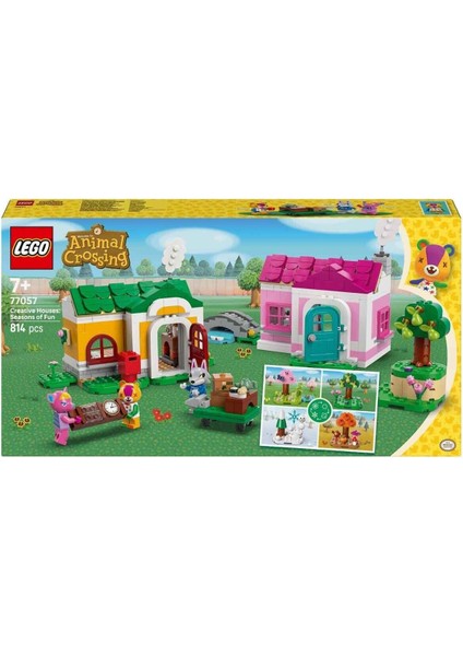 77057 LEGO Animal Crossing Yaratıcı Evler: Eğlenceli Mevsimler 814 Parça +7 Yaş