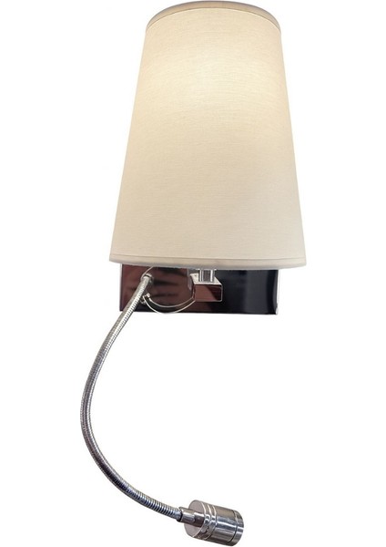 Modern Yaşam Alanları Için: Krom Kaplama Metal Başucu Okuma Lambası