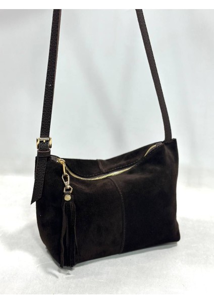 Mesbag Kadın Çanta Hakiki Süet Deri