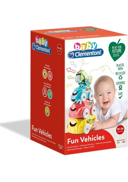 17111 Baby Clementoni - Renkli Araçlar 6-36 Ay