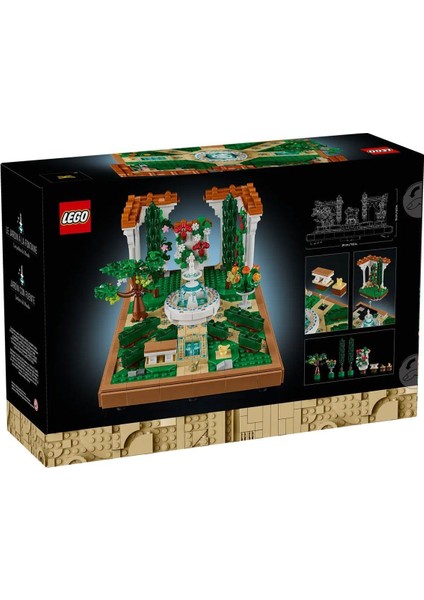 10359 LEGO Icons Çeşmeli Bahçe - Fountain Garden 1302 Parça +18 Yaş