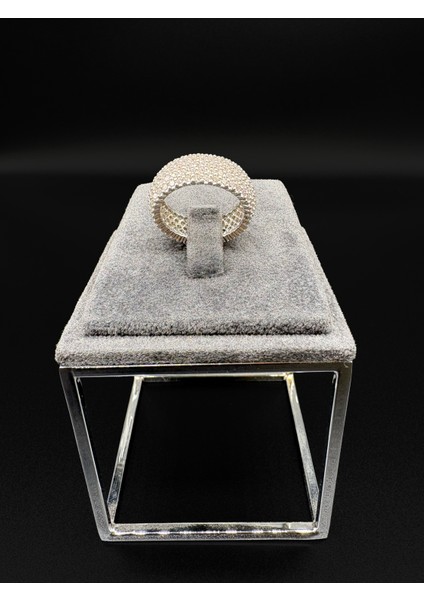 Tam Tur Taşlı Gümüş Ithal Yüzük