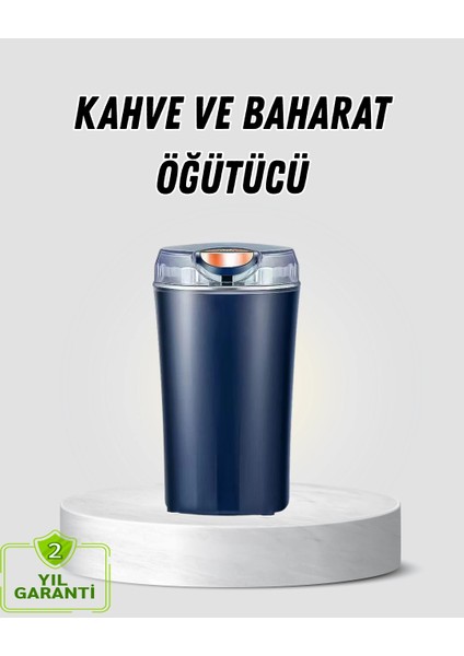 Kahve ve Baharat Öğütücü Otomatik Mekanizmalı Dayanıklı Çelik