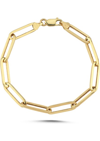 14 Ayar Altın Iri Ataç Bileklik