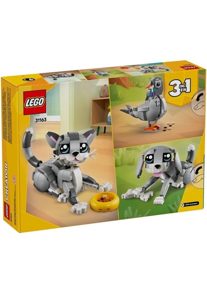 31163 LEGO Creator 3in1 - Oyunbaz Kedi 407 Parça +8 Yaş
