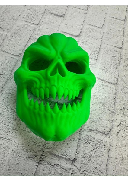 Yeşil Dekoratif Korku Maskesi Duvar Süsü