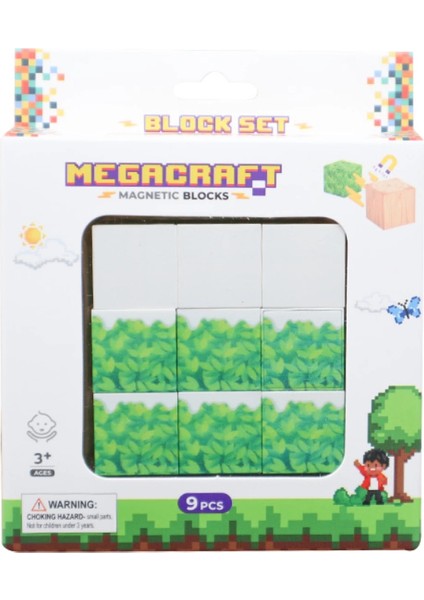 Megacraft 9 Parça Karlı Ağaç Çimen Blok fiyatları