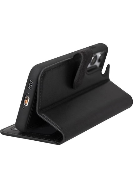 Samsung Galaxy S23 Uyumlu Deri Cüzdanlı Kılıf Rst1 Siyah fiyatları