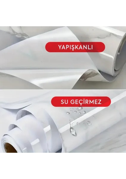 Mermer Desenli Kaplama Kağıdı 5 Metre fırsatları