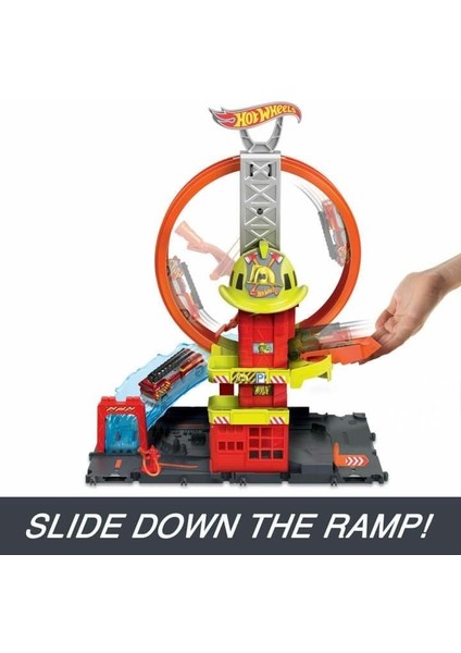HKX41 Hot Wheels Çember Pistli Iftaiye Istasyonu