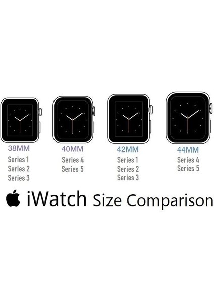 Apple Watch Uyumlu Deri Kordon 42-44-45MM Rst1 Siyah modelleri