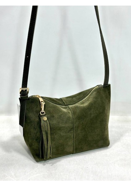 Mesbag Kadın Çanta Hakiki Süet Deri