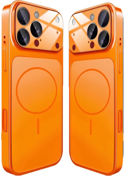 Apple iPhone 12 Pro Max Uyumlu 17 Pro Max Görünümlü Kamera Korumalı Magsafe Sarj Destekli Sert Kılıf