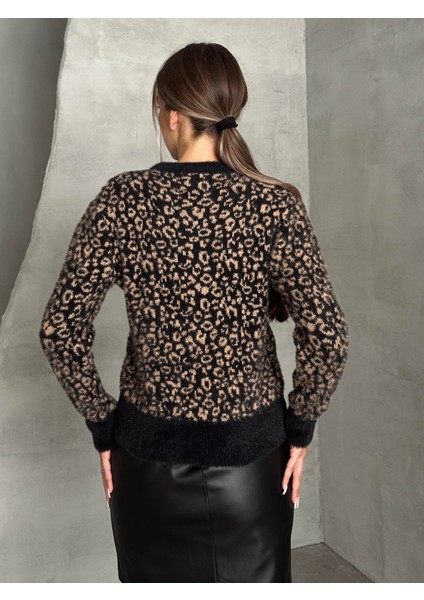 Leopar Massi Yumoş Kazak Kahverengi