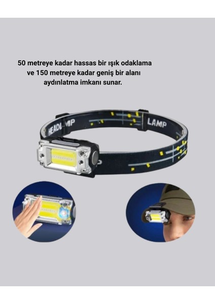 USB Şarjlı Mini LED Kafa Feneri 50M Odak 150M Geniş Aydınlatm indirimleri