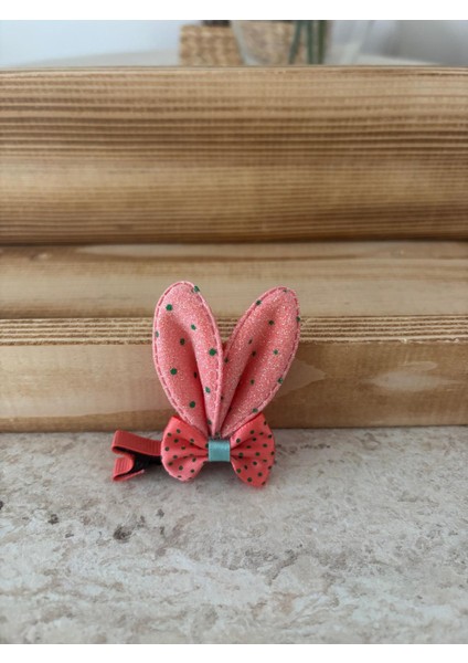 Puantiye Detaylı Tavşan Kulak Saç Tokası 2'li fiyatları