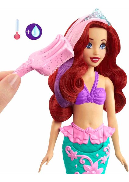 HLW00 Disney Prensesleri Muhteşem Renk Değiştiren Saçlı Deniz Kızı Ariel modelleri