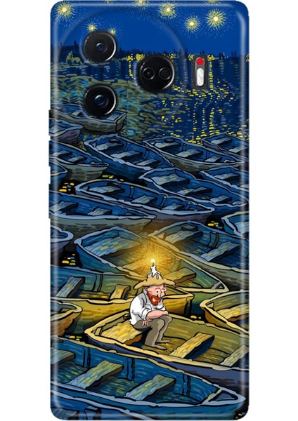 Tecno Camon 30 Pro 5g Kılıf Desenli Baskılı Tpu Rubber Kapak Artgogh