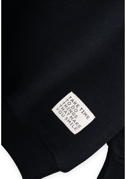 Garnili Sweatshirt Takım 2-8 Yaş Siyah modelleri