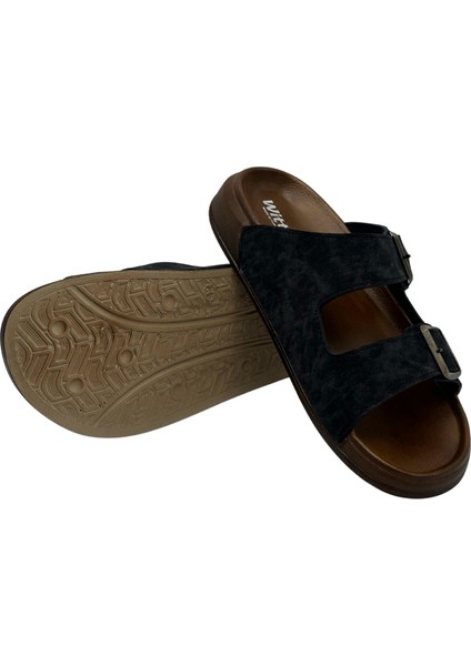 Deri Çift Bant Anatomik Erkek Terlik fiyatları