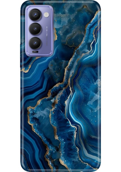 Tecno Camon 18 Kılıf Desenli Baskılı Tpu Rubber Kapak Dark Ametist