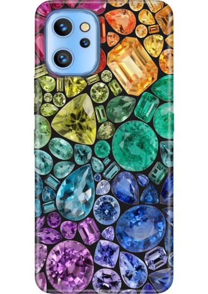 Reeder S19 Max Pro Kılıf Desenli Baskılı Tpu Rubber Kapak Elmas 444